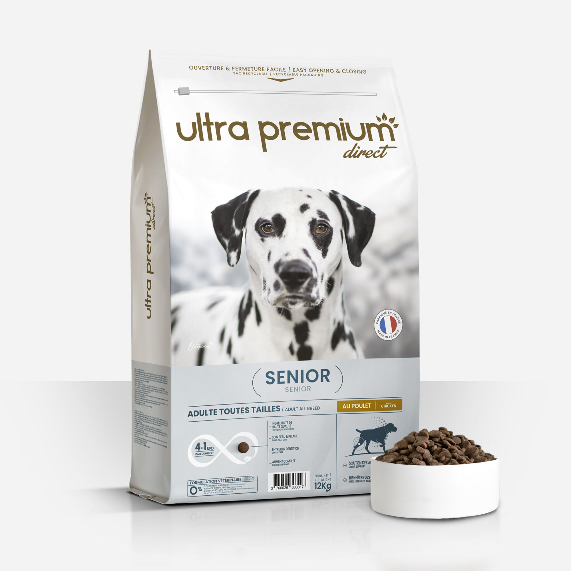 Ultra Premium Direct Croquettes Chien Senior au poulet