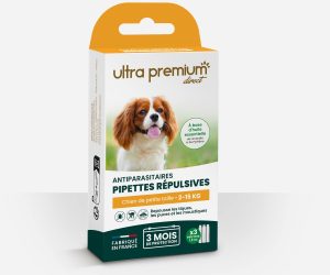 Ultra Premium Direct Pipettes répulsives Antiparasitaires Chien de petite taille